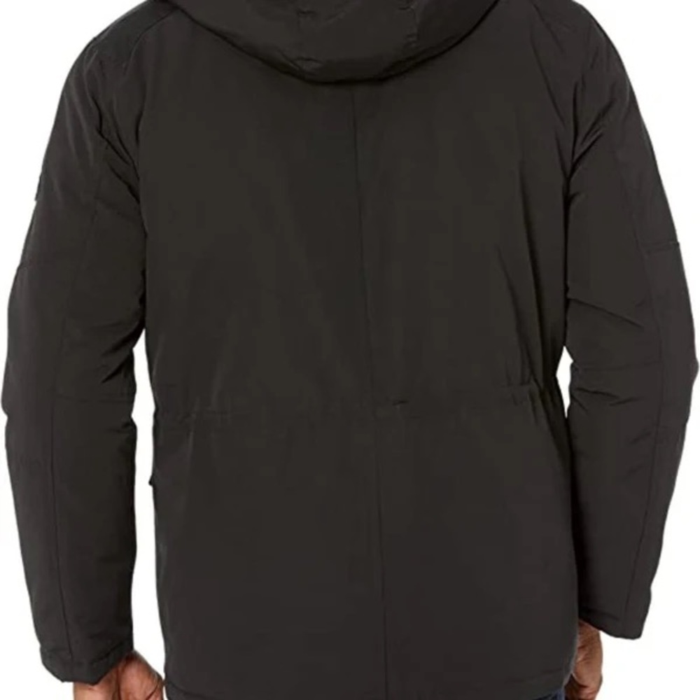 London Fog Men's Faux Sherpa Lined Parka - Picture 2 of 7